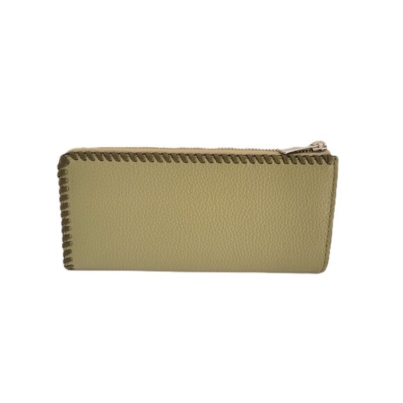 Michael Kors Jet Set Travel Large Three Quarter Zip Wallet Thyme Multi Leather - Picture 3 of 6